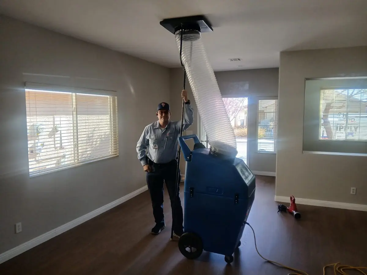 Professional Dryer Vent Cleaning work inside a Carl Junction home